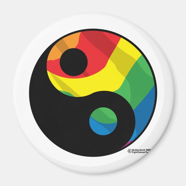 Imán LGBT Ying Yang (Frente)