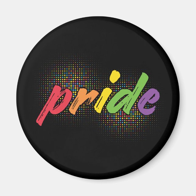 Imán LGBTQ - Orgullo - Colores arcoiris (Frente)