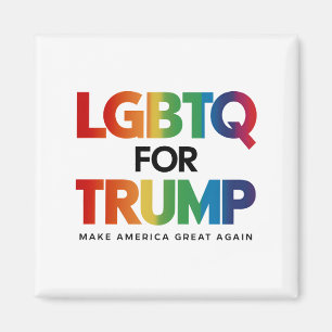 IMÁN LGBTQ POR TRUMP GAY LESBIANA POR TRUMP 2024 