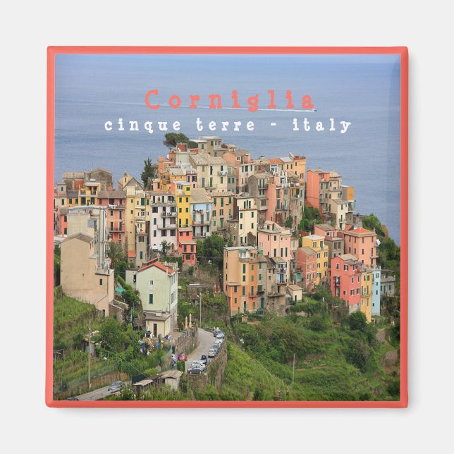 Imán LGR001 CORNIGLIA - Cinque Terre - Fridge Magnet (Frente)