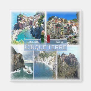 Imán LGR040 CINQUE TERRE, Mosaico, Italia, Fridge