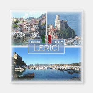 Imán LGR057 LERICI, Mosaico, Liguria, Italia, Fridge