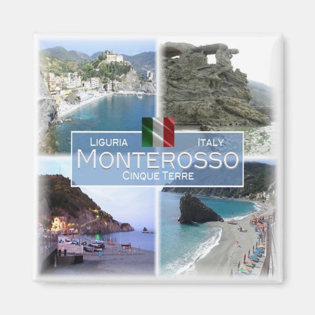 Imán LGR059 MONTEROSSO - Mosaico - Italia - Fridge (Frente)