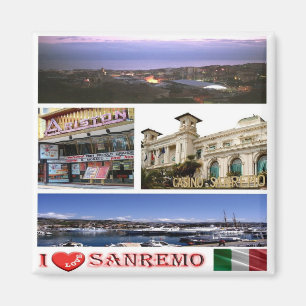 Imán LGR071 SANREMO I Love - Mosaic - Italia - Fridge