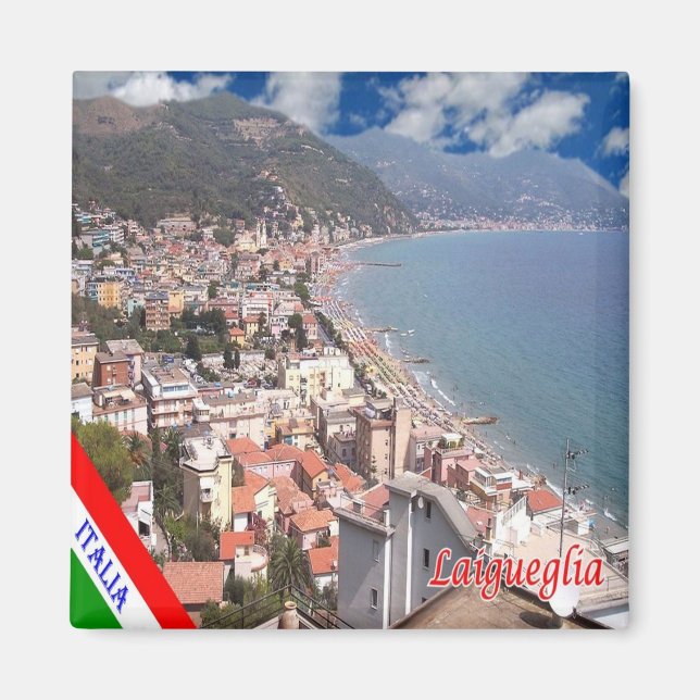 Imán LGR087 LAIGUEGLIA, Liguria, Italia, Fridge (Frente)