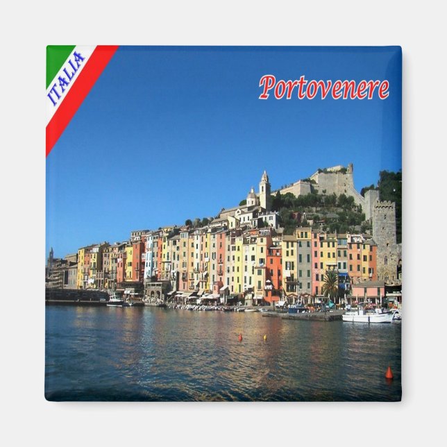 Imán LGR115 PORTOVENERE, Liguria, Italia, Fridge (Frente)