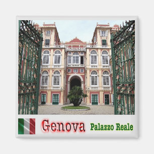 Imán LGR153 PALACIO REAL DE GÉNOVA, Italia, Nevera