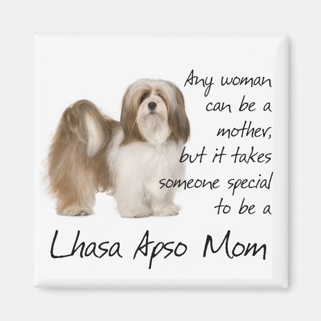 Imán Lhasa Apso Mom Magnet (Frente)