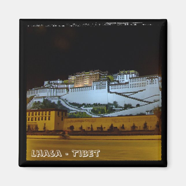 Imán Lhasa, Palacio Potala - Tíbet 2 (Fridge Magnet) (Frente)