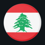 Imán líbano<br><div class="desc">Bandera del Líbano. La bandera arábiga:・・・ن Líbano está formada por dos rayas horizontales rojas que envuelven una franja horizontal blanca. El cedro verde del centro toca cada una de las rayas rojas y su anchura es un tercio de la de la bandera. Fue diseñado para ser una bandera neutral, no...</div>