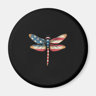 Imán Libélula de la bandera americana Patriótica 4 de j