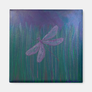 Imán Libélula violeta del reflejo