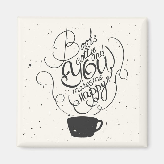Imán Libera Café Y Me Hace Feliz (Frente)