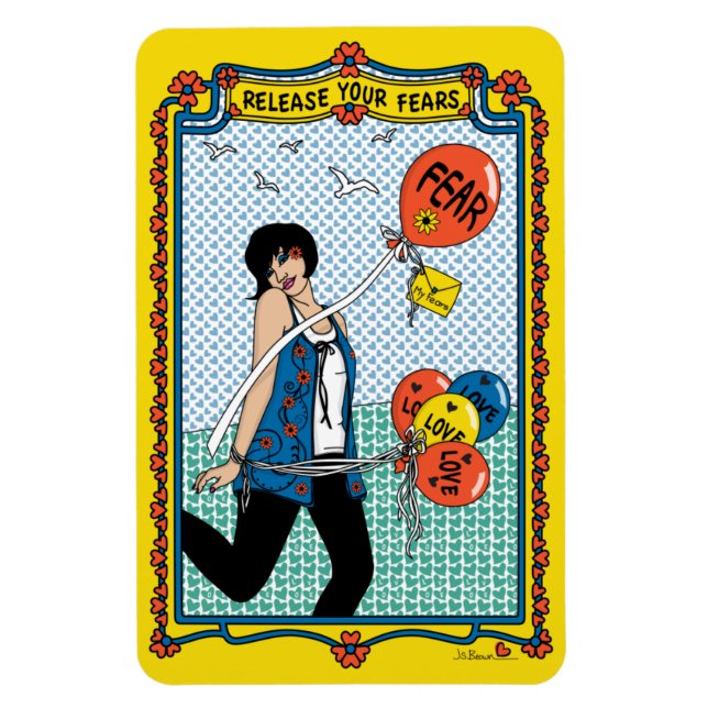 Imán Liberar tu refrigerador Fears_B_4x6 (Vertical)