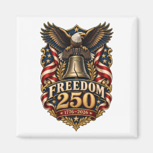 Imán LIBERTAD 250 Águila de la Libertad 1776 2026 Patri