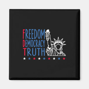 Imán Libertad Democracia Verdad Patriótico Bandera De E