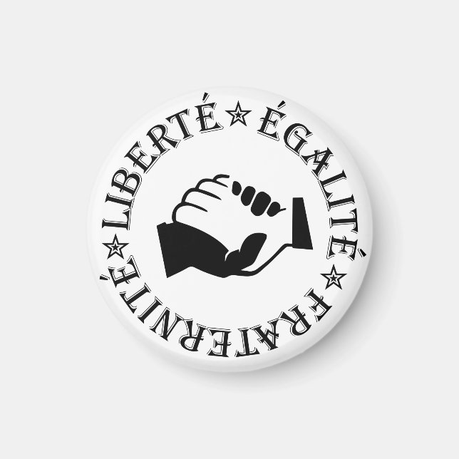 Imán Libertad, igualdad, fraternidad (Frente)