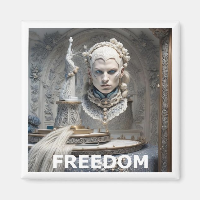 Imán Libertad para el arte de fantasía (Frente)