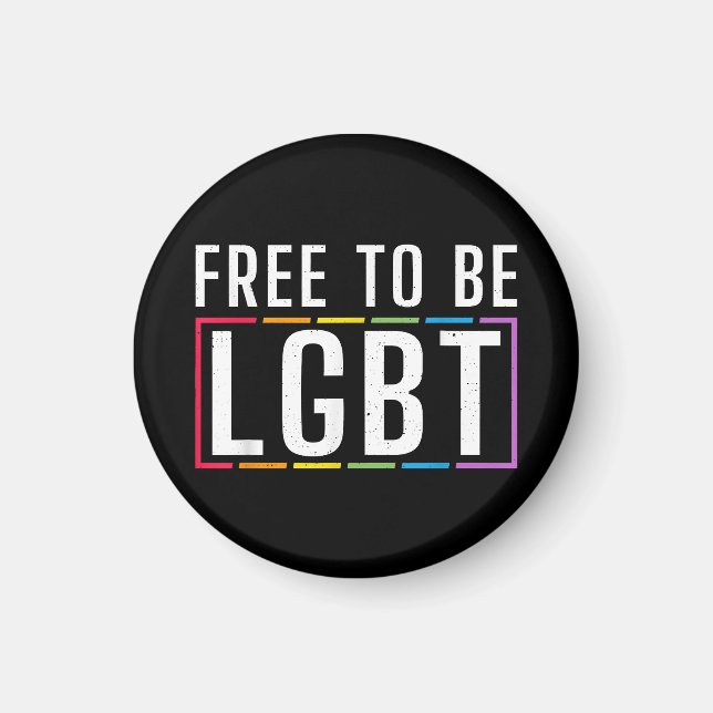 Imán Libertad para ser el orgullo gay bisexual LGBT (Frente)