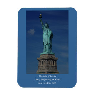 Imán Libertad que aclara el mundo - estatua de la