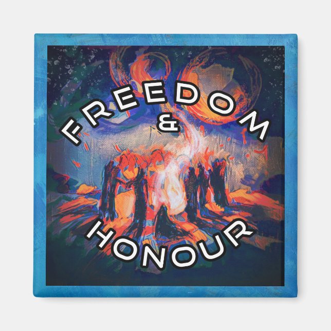 Imán Libertad y honor (Frente)