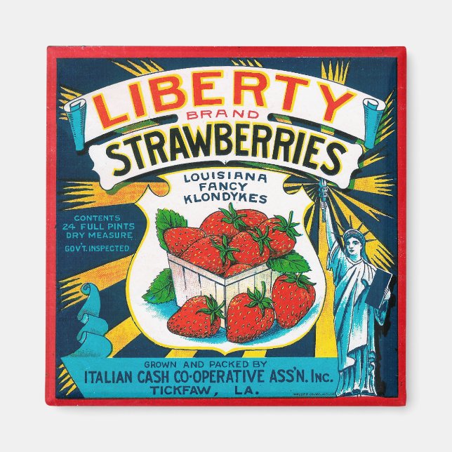Imán Liberty Strawberries (Frente)