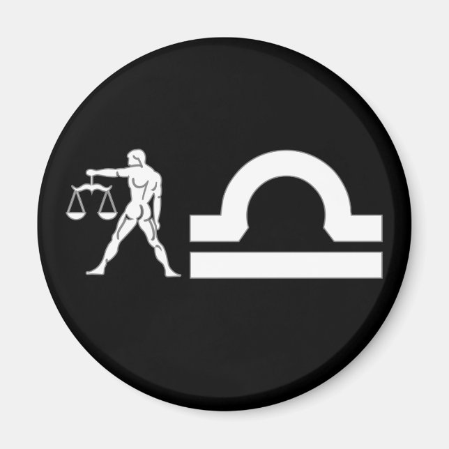 Imán Libra con símbolo (Frente)