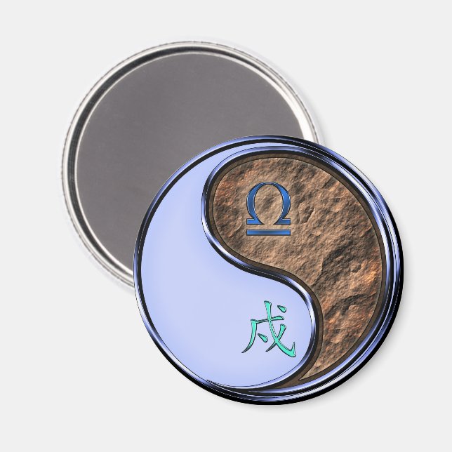 Imán Libra & Earth Dog (Anverso/Reverso)