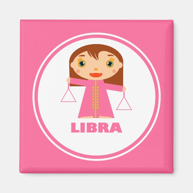 Imán Libra es mi signo zodiaco (Frente)