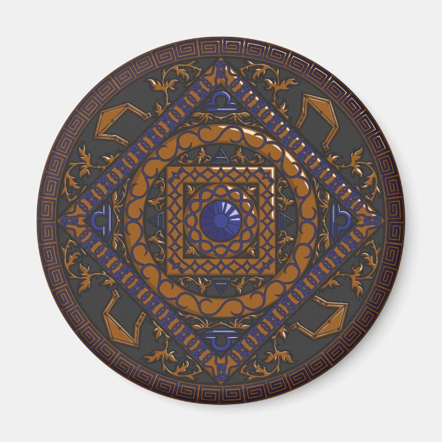 Imán Libra Mandala Magnet (Frente)