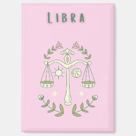 Imán Libra Rosa, zodiaco, signo zodiacal