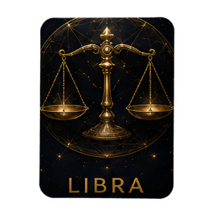 Imán Libra Signo Zodiacal Símbolo de Astrología Celeste