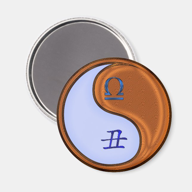 Imán Libra & Wood Ox (Anverso/Reverso)