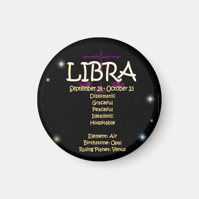 Imán Libra zodiac (Frente)