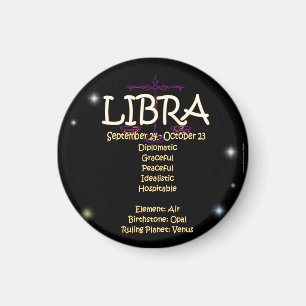 Imán Libra zodiaco