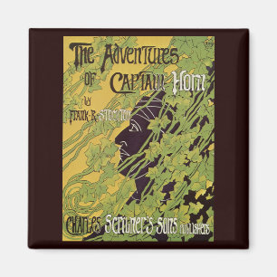 Imán Libro Antiguo Art Nouveau, Aventuras del Capitán H