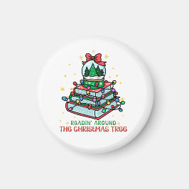 Imán Libro de Bola de Nieve de Navidad para Lectores