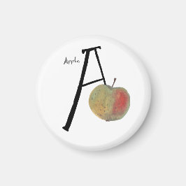 Imán Libro de cuentos alfabeto abc A de manzana