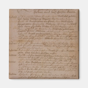 Imán Libro de familia de Wolfgang, de Mozart y de Weber