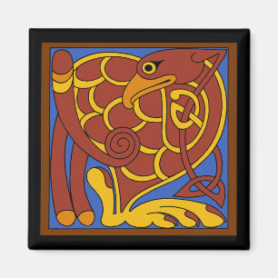 Imán Libro De Kells Celtic Knot Pájaro Medieval