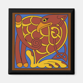 Imán Libro De Kells Celtic Knot Pájaro Medieval