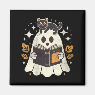 Imán Libro de lectura fantasma de mujeres Halloween Bib