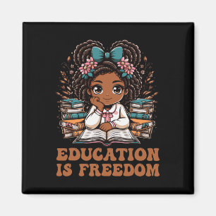 Imán Libro Educación Es Libertad Lector Mes de la Histo