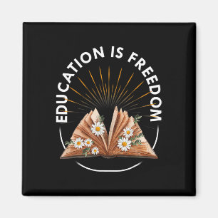 Imán Libro Educación Es Libertad Lector Mes de la Histo