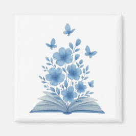 Imán Libro encantado - Diseño de mariposas y flores