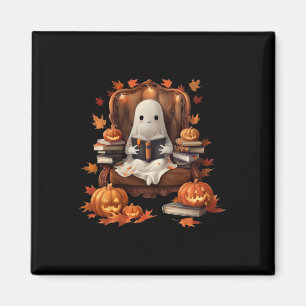 Imán Libro fantasma leyendo calabaza gótica teache de H