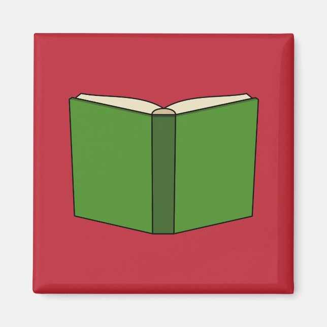 Imán Libro Verde personalizado (Frente)