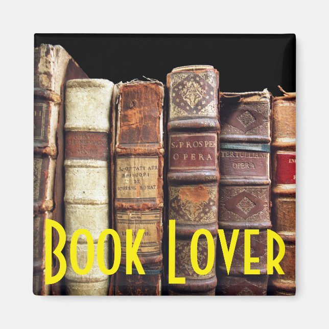 Imán Libros antiguos libros antiguos regalos de tomates (Frente)