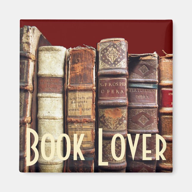 Imán Libros antiguos libros antiguos regalos de tomates (Frente)