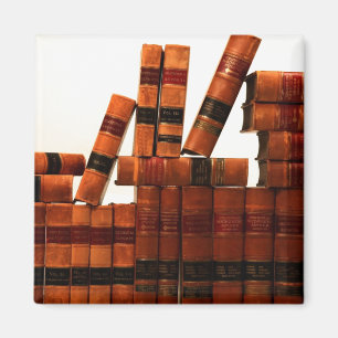 Imán Libros de cuero antiguo